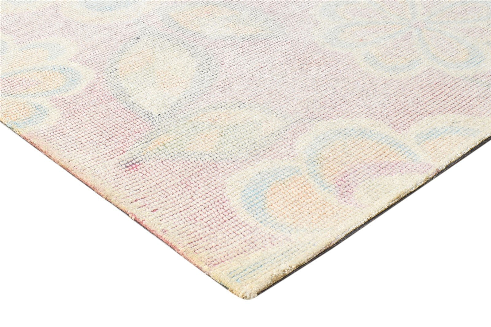 5' X 8' Rug Wool Pink Modern Hand Tufted French Floral Room Size Carpet 