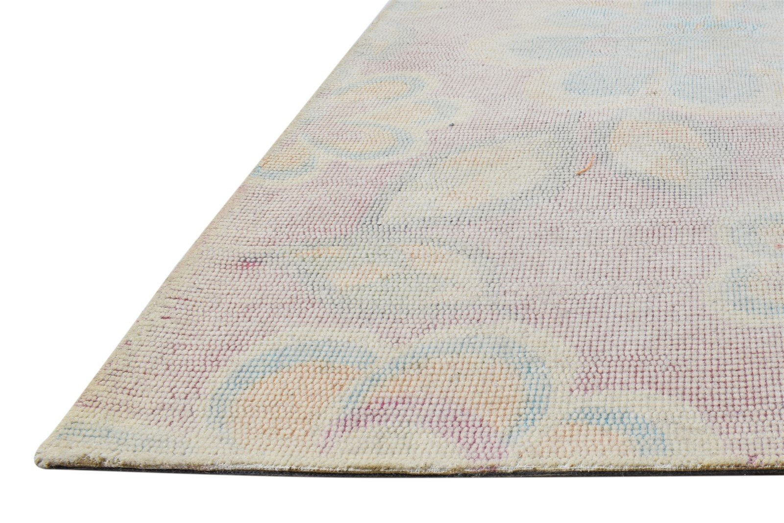 5' X 8' Rug Wool Pink Modern Hand Tufted French Floral Room Size Carpet 