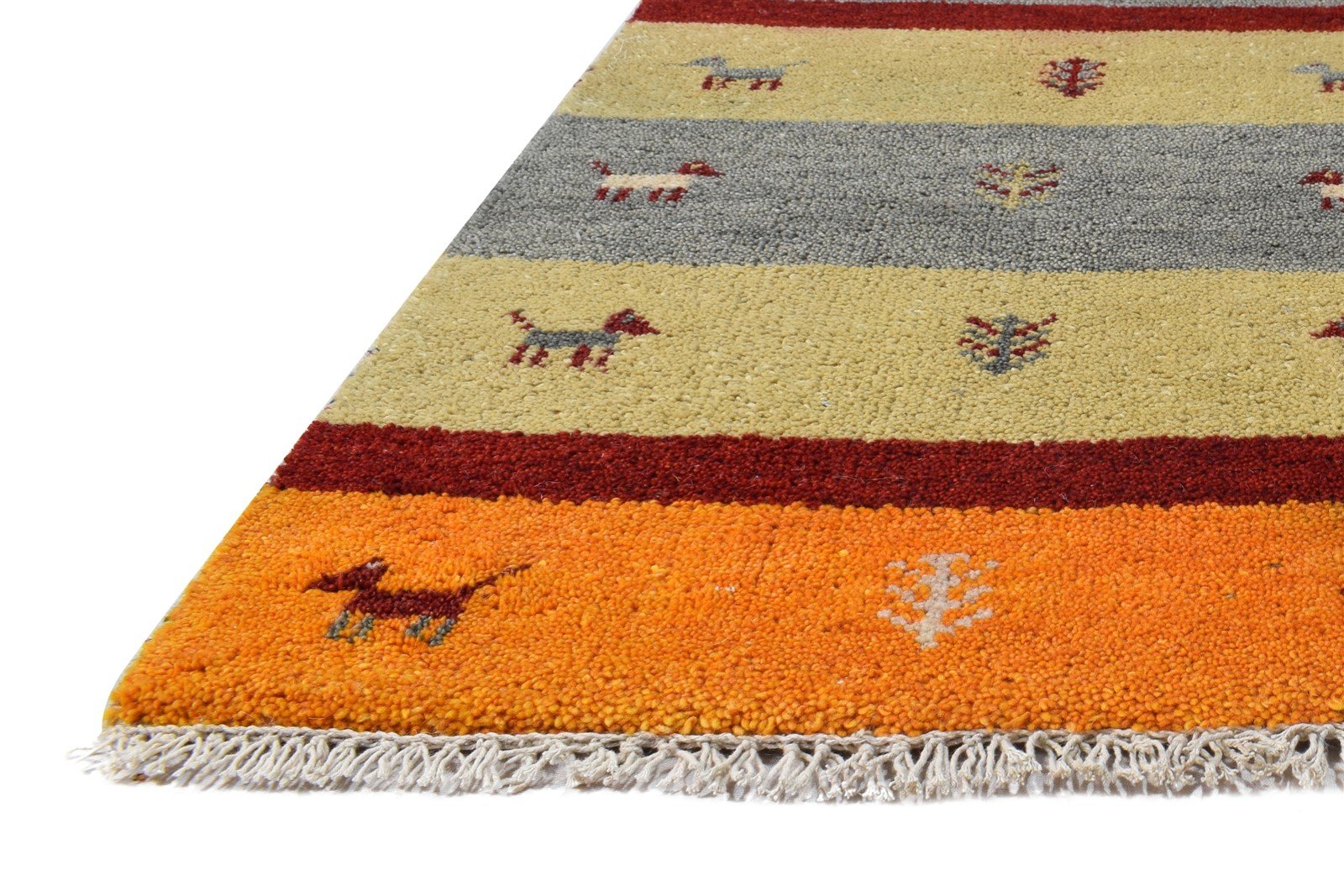 Multi Color Wool Rug 2X3 Southwestern Hand Knotted American Tribal Small Carpet 