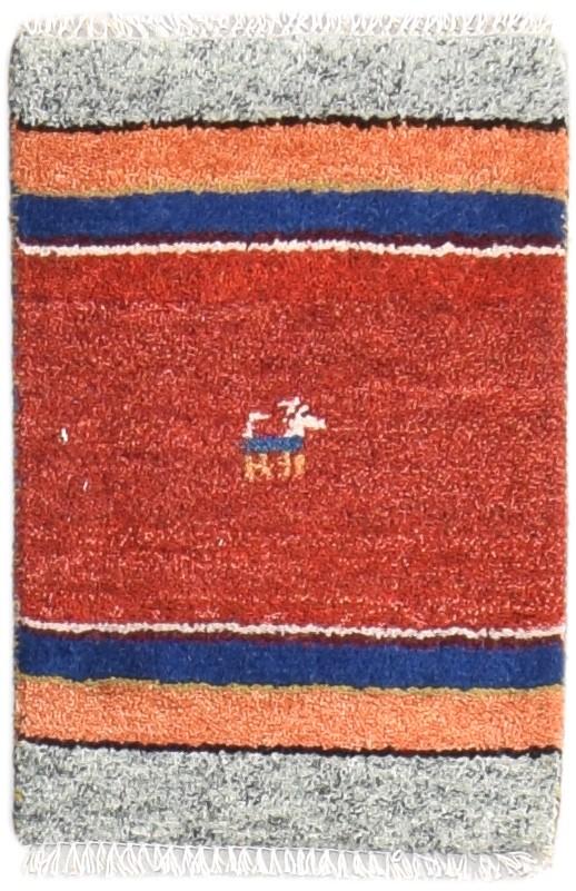 Rust Wool Rug 1' X 2' Southwestern Hand Knotted American Tribal Small Carpet 