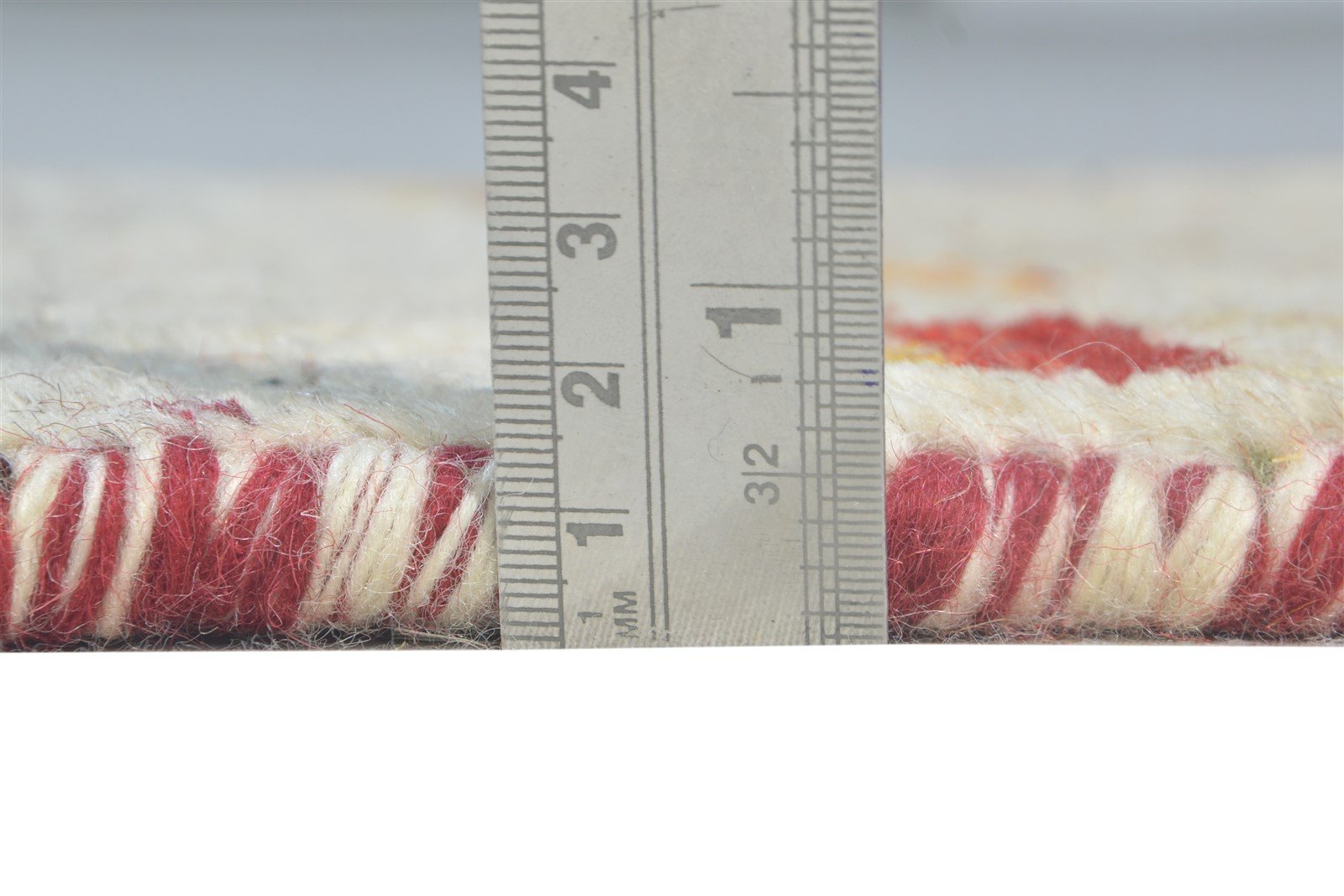 Wool Red Rug 1' X 2' Southwestern Hand Knotted American Tribal Small Carpet  Area Rug 