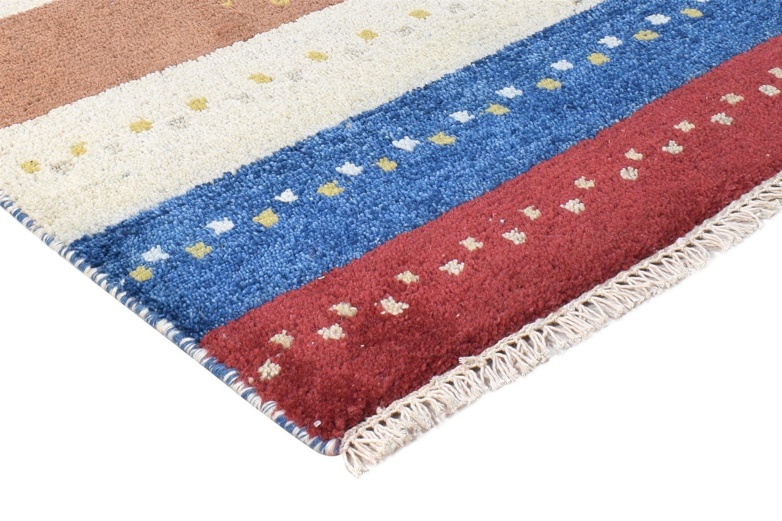 Multi Color Wool Rug 2X3 Southwestern Hand Knotted American Tribal Small Carpet 