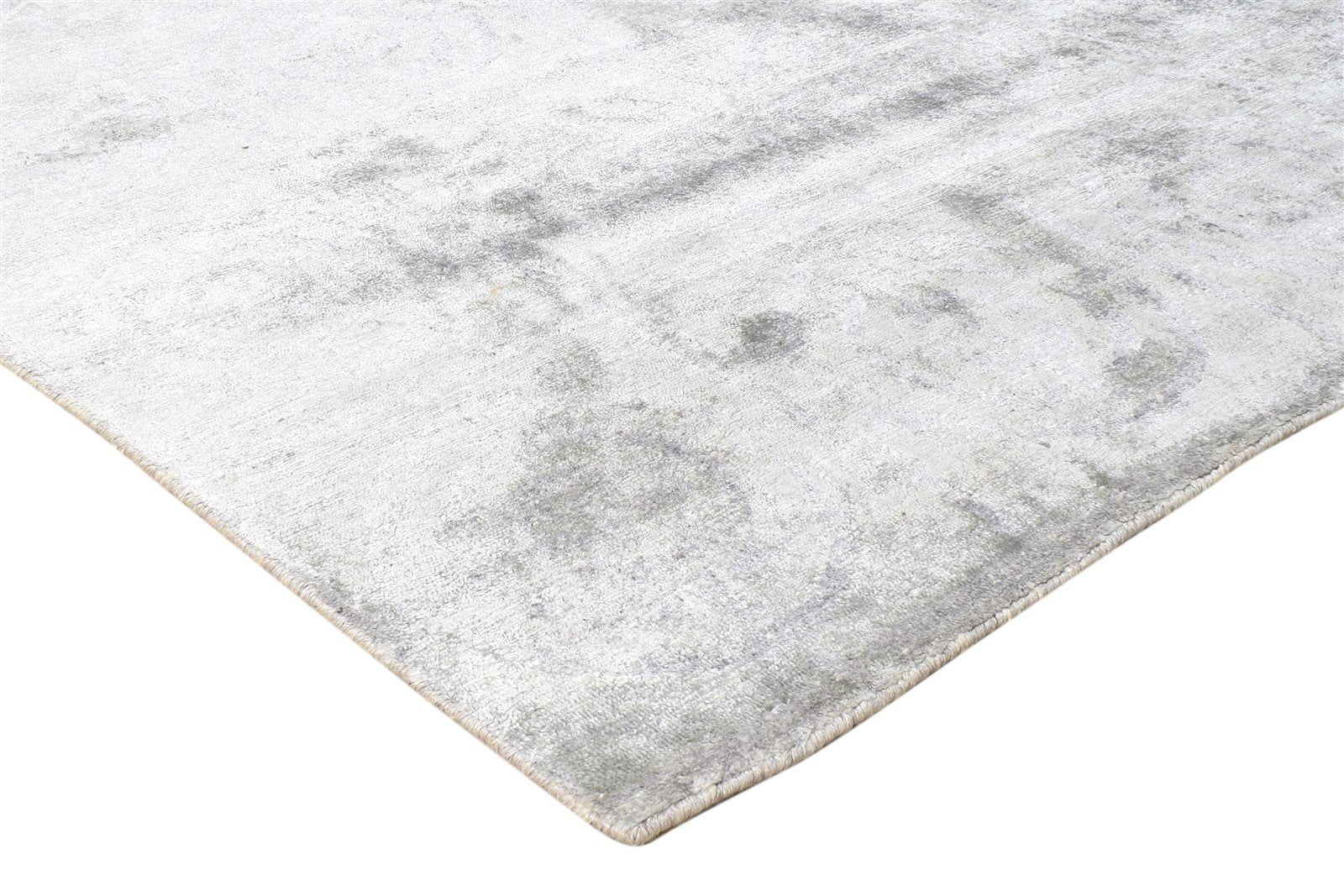 Silk Grey Rug 6' X 9' Modern Hand Knotted Scandinavian Nordic Room Size Carpet 