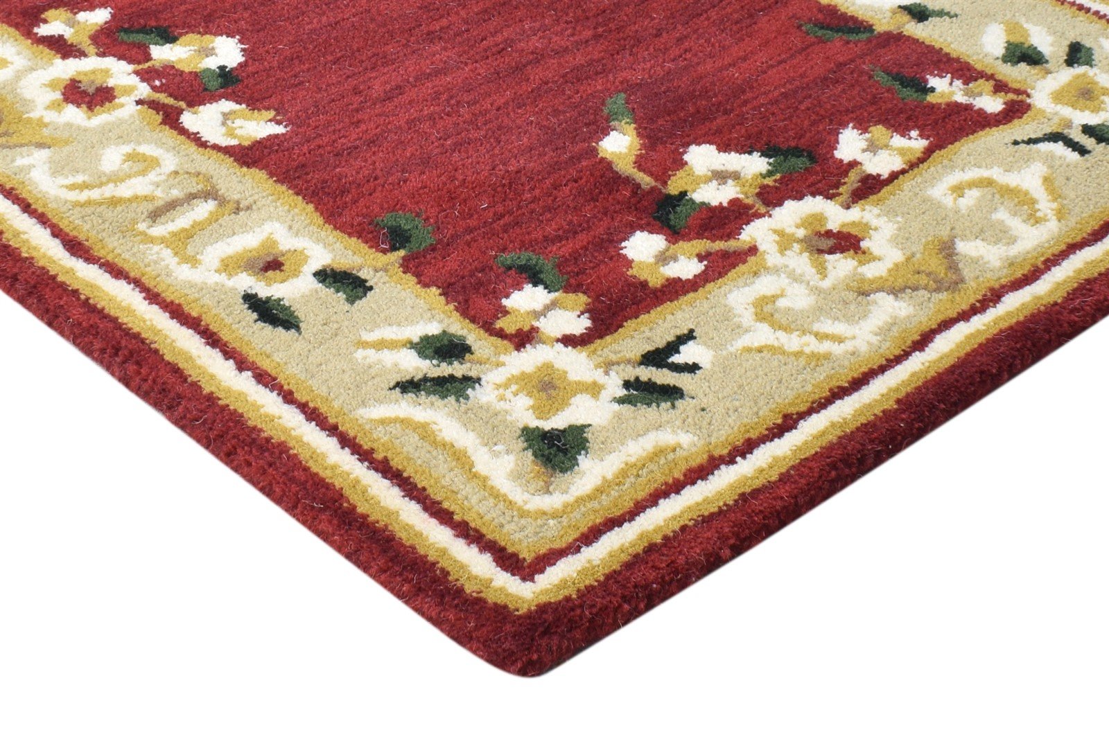 Hand Tufted Red Wool Rug 2' X 3' Persian Abbuson Oriental Small Carpet 