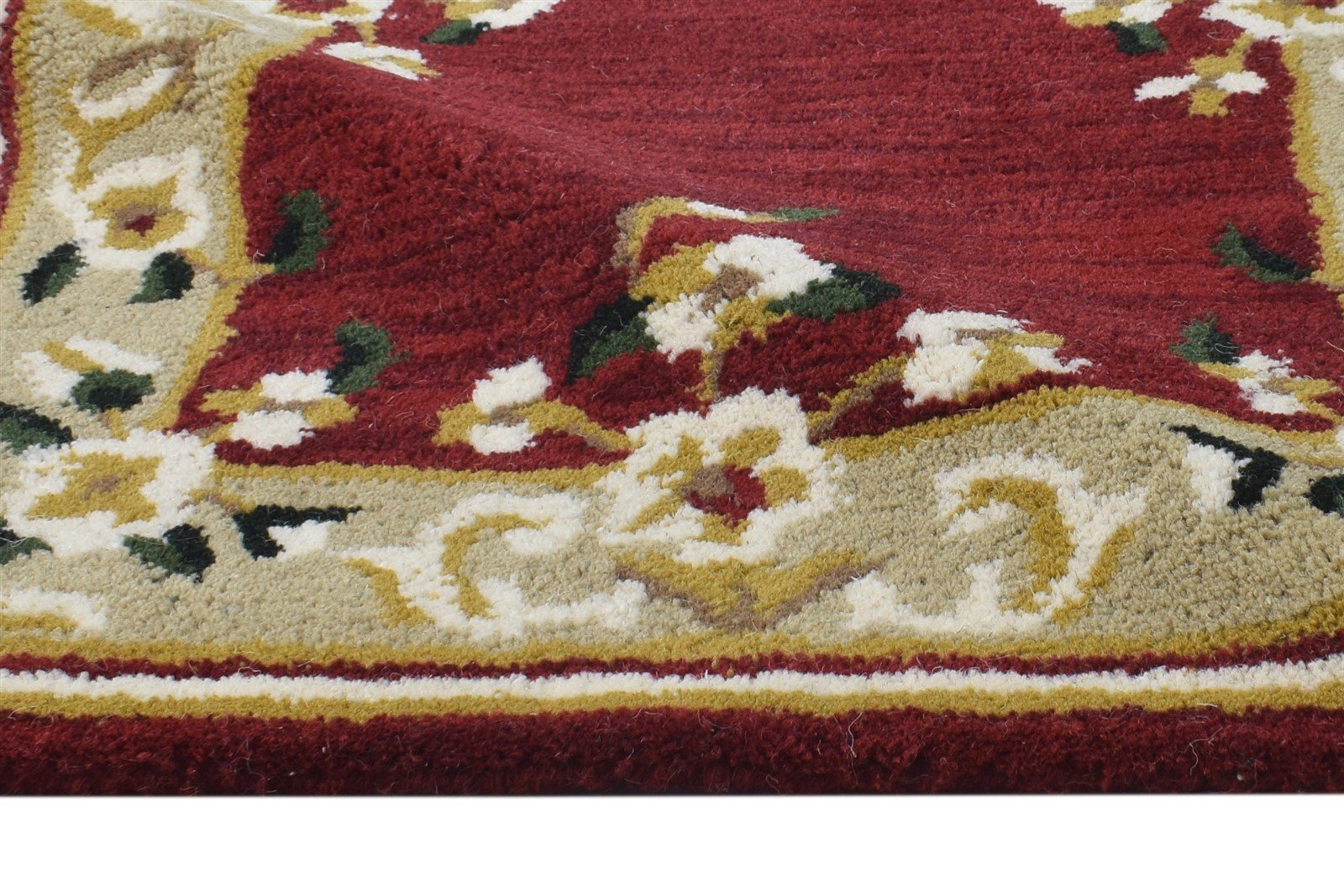 Hand Tufted Red Wool Rug 2' X 3' Persian Abbuson Oriental Small Carpet 