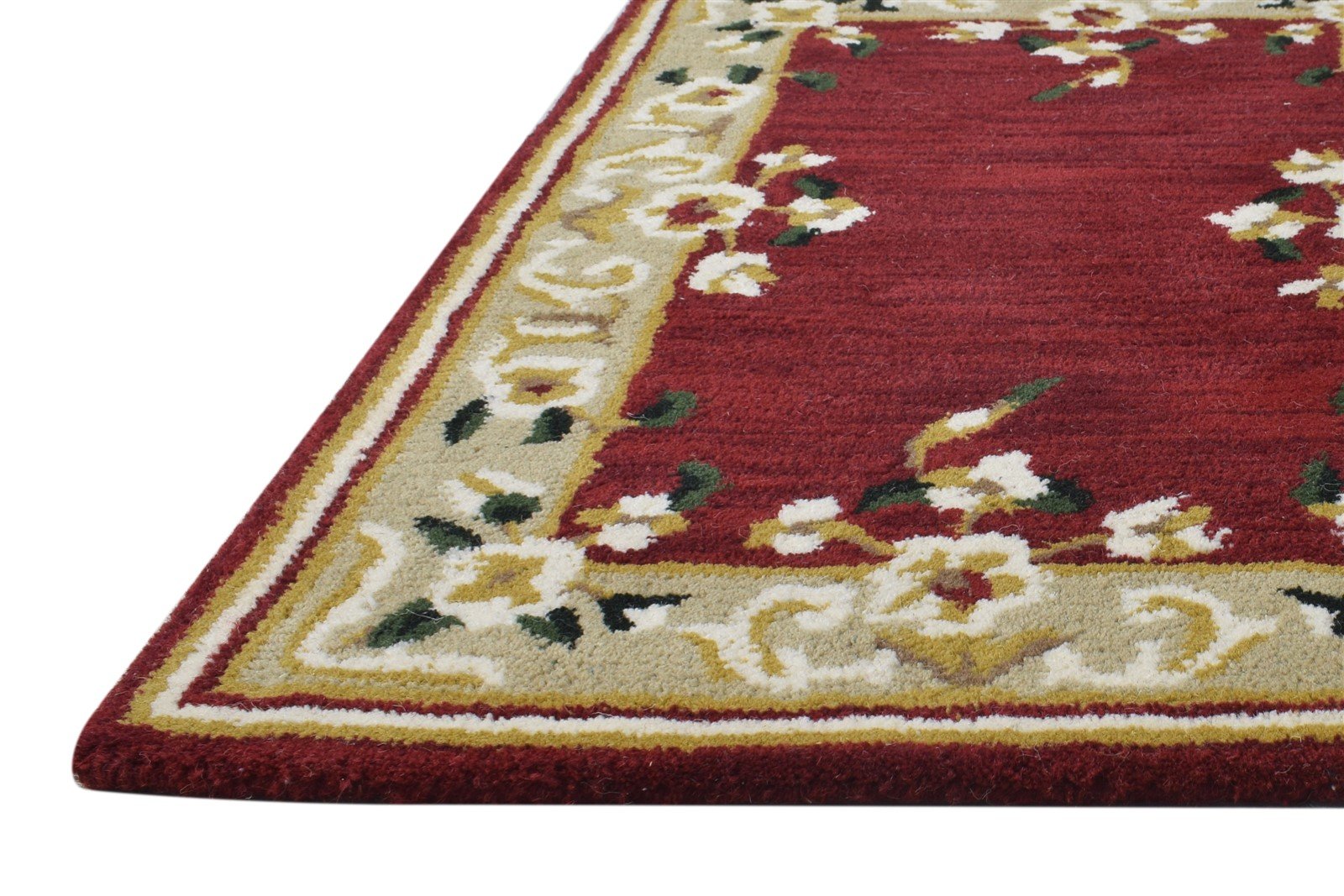 Hand Tufted Red Wool Rug 2' X 3' Persian Abbuson Oriental Small Carpet 