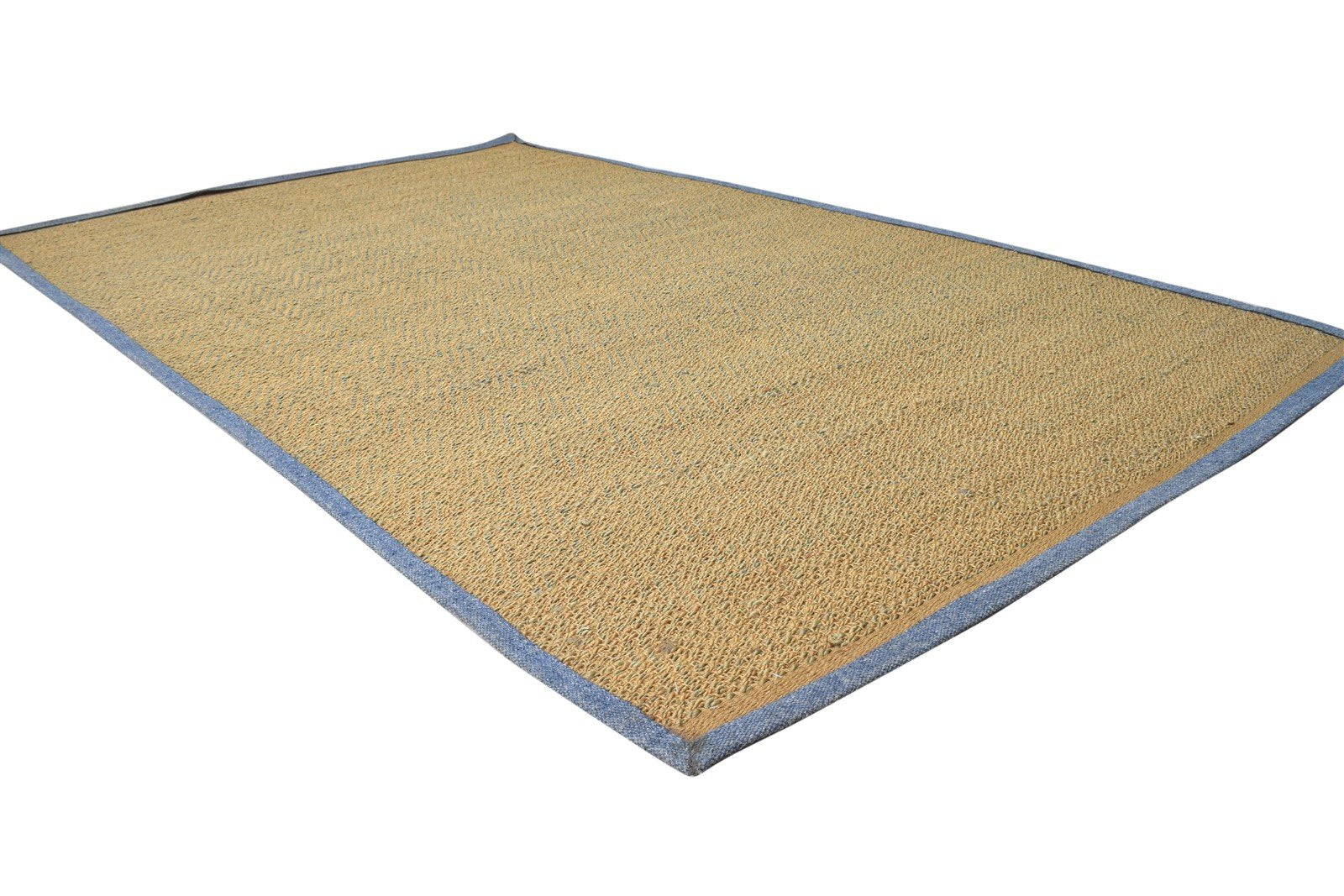 5' X 8' Rug Jute Brown Modern Hand Woven Scandinavian Solid Room Size Carpet 