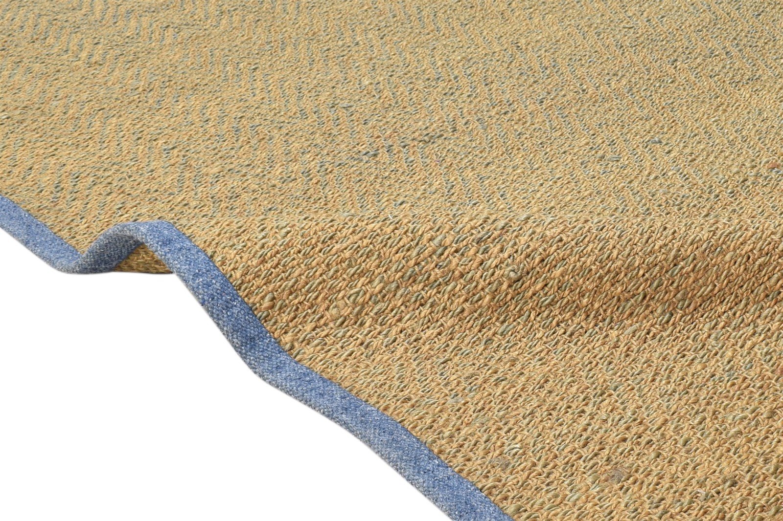 5' X 8' Rug Jute Brown Modern Hand Woven Scandinavian Solid Room Size Carpet 