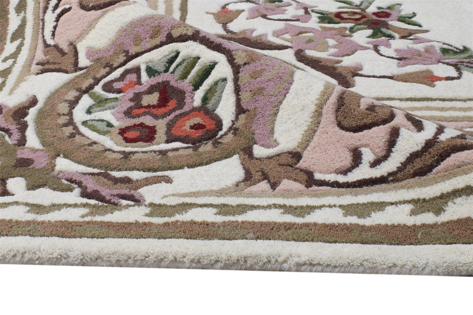 Hand Tufted Cream Wool Rug 7' X 10' Persian Abbuson Oriental Large Carpet 