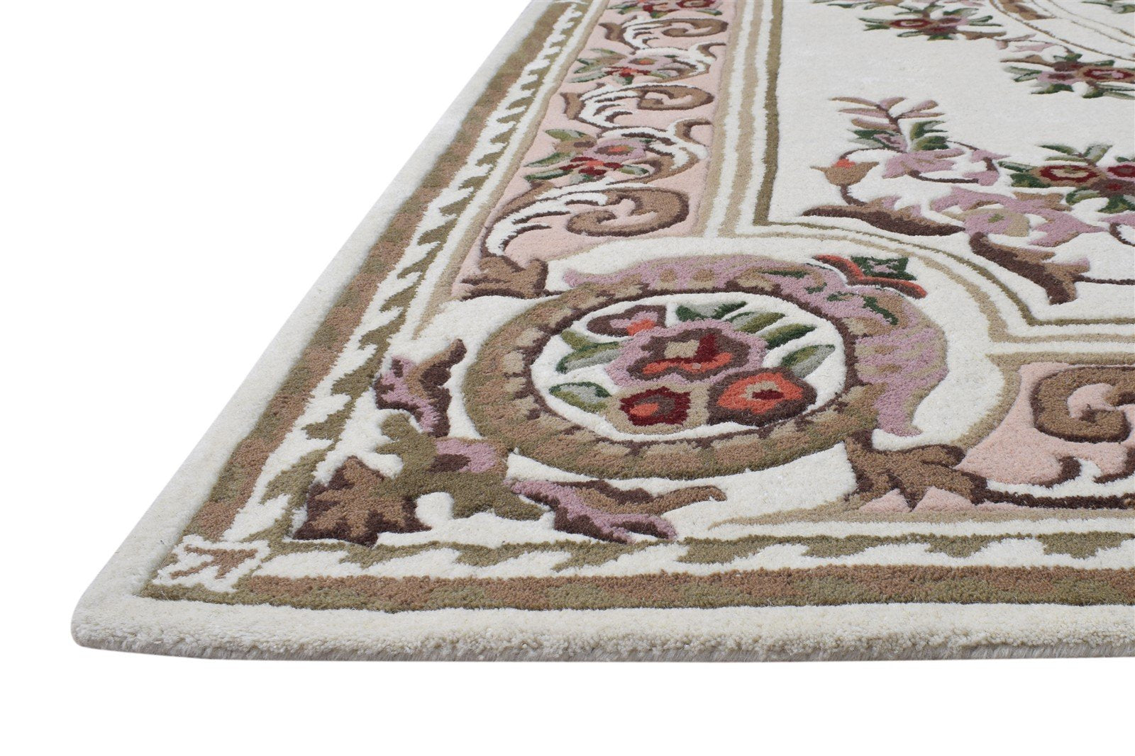 Hand Tufted Cream Wool Rug 7' X 10' Persian Abbuson Oriental Large Carpet 