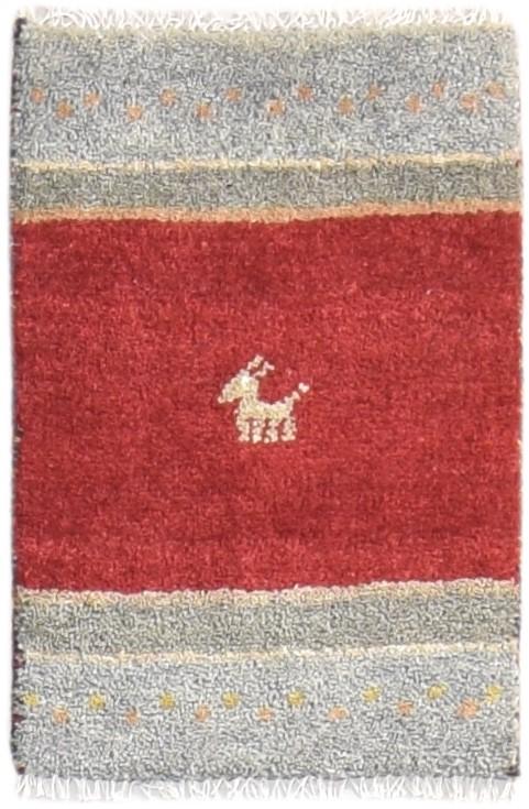 Red Wool Rug 2' X 2' Southwestern Hand Knotted American Tribal Small Carpet 