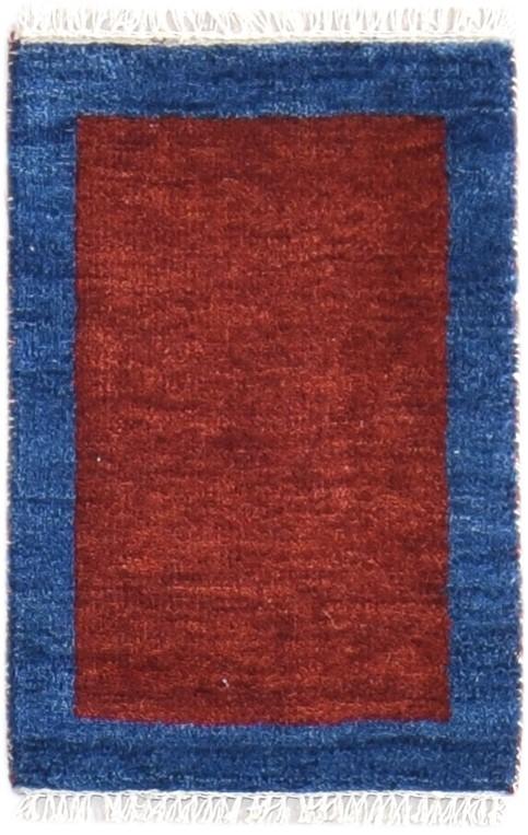 1' X 2' Rug Wool Wine Southwestern Hand Knotted Gabbeh Tribal Small Carpet 