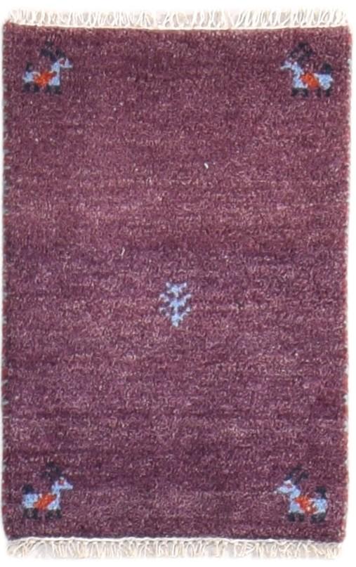 1' X 2' Rug Wool Purple Southwestern Hand Knotted American Tribal Small Carpet 