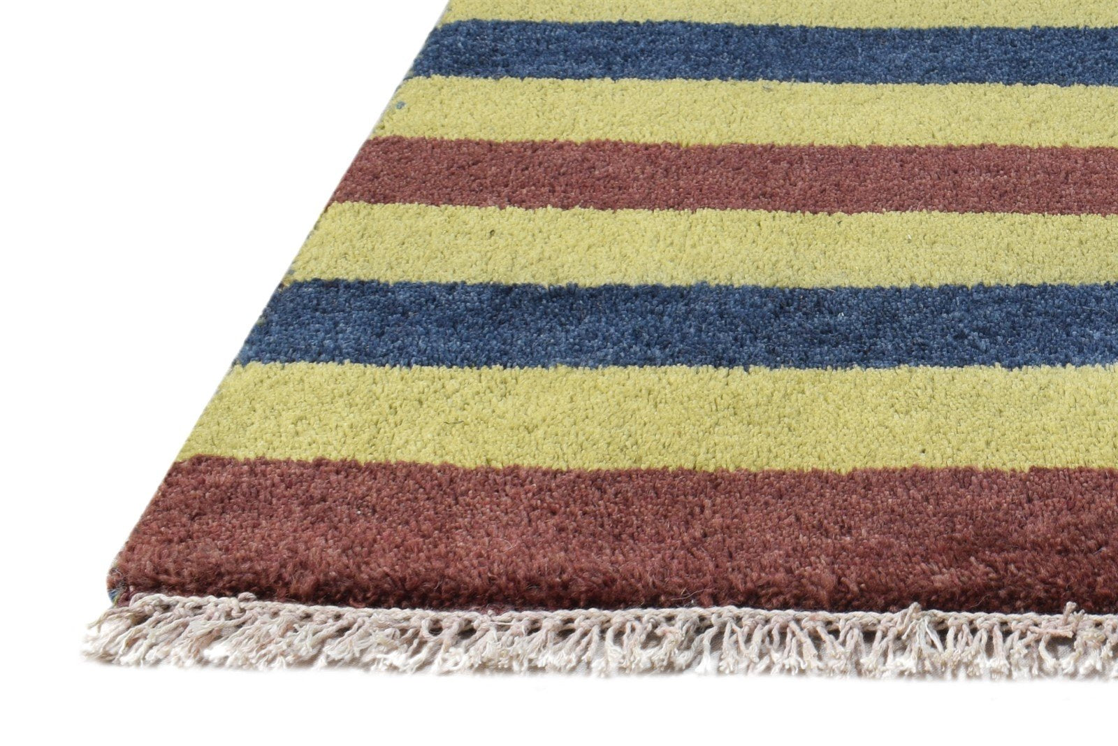 1X2 Rug Wool Multi Color Southwestern Hand Knotted Gabbeh Tribal Small Carpet 