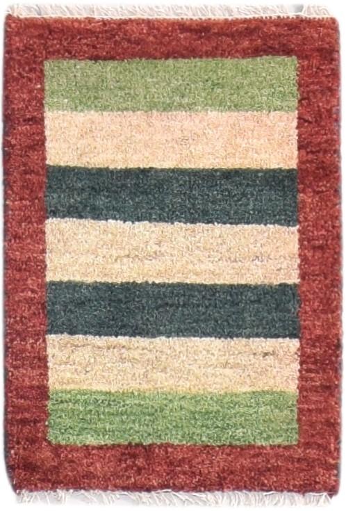 Multi Color Wool Rug 1X2 Southwestern Hand Knotted Gabbeh Tribal Small Carpet 