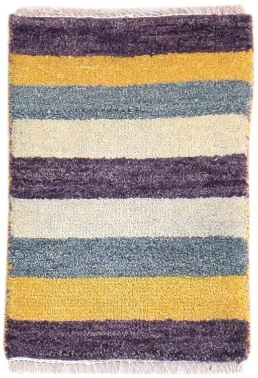 1X2 Rug Wool Multi Color Southwestern Hand Knotted Gabbeh Tribal Small Carpet 