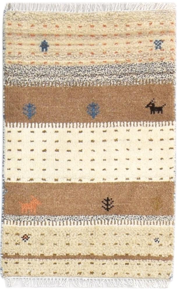 2' X 3' Rug Wool Sand Southwestern Hand Knotted Gabbeh Tribal Small Carpet 