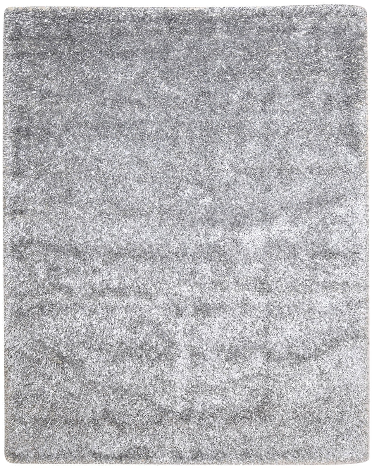 8' X 10' Rug Polyester Grey Modern Hand Woven American Abstract Large Carpet 