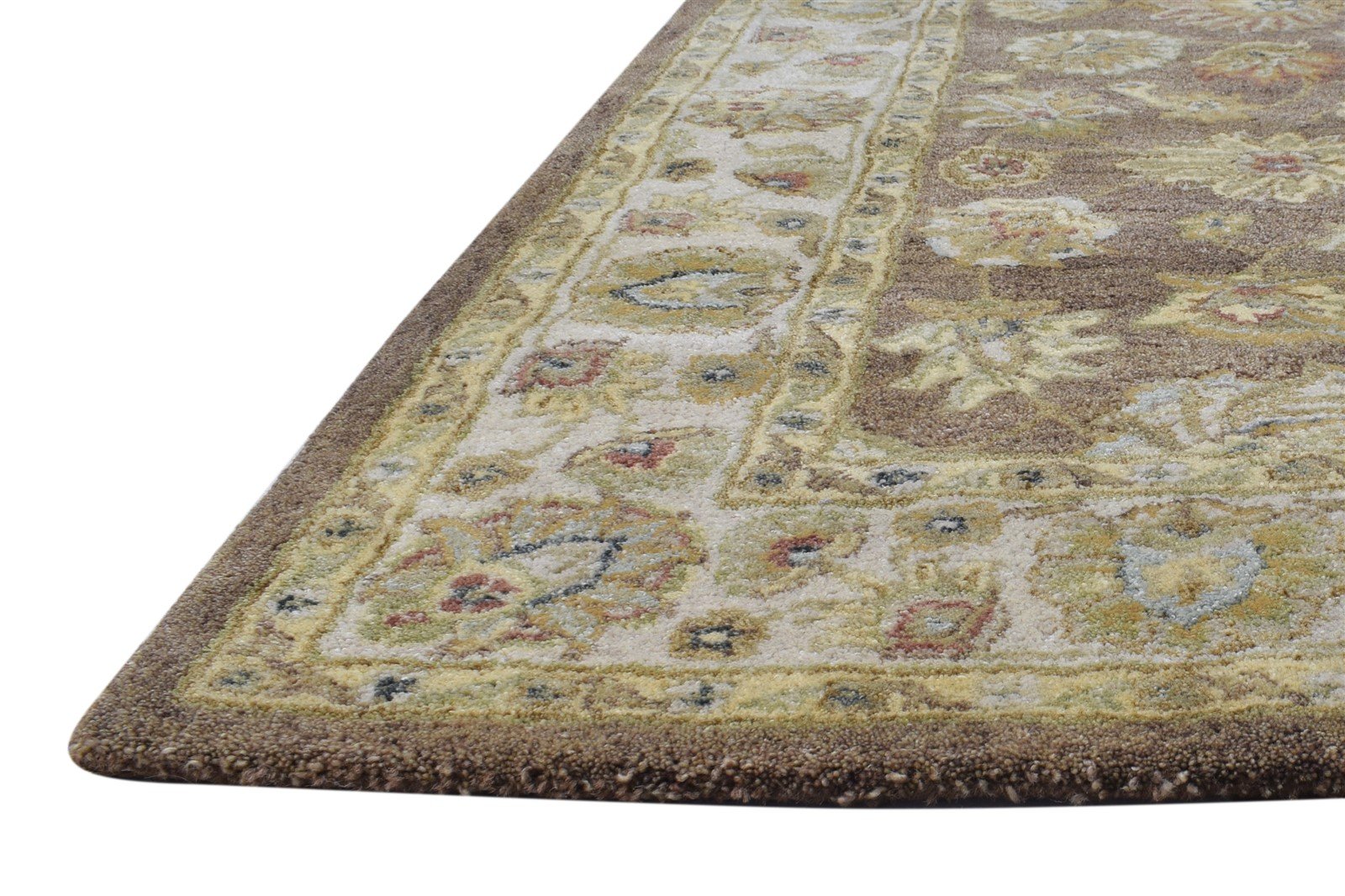 Wool Brown Rug 5' X 8' Persian Hand Tufted Oushak Oriental Room Size Carpet 