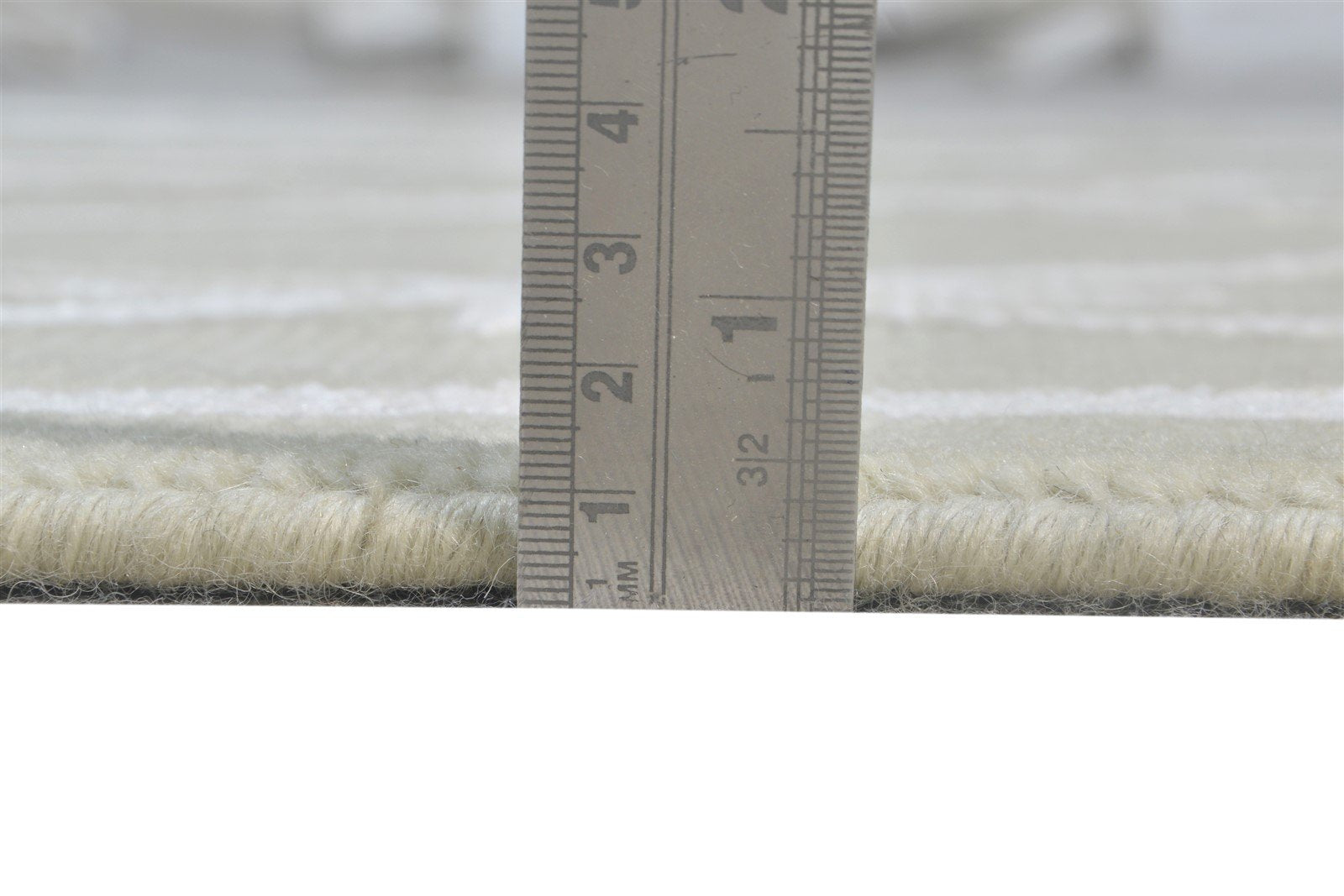 Hand Knotted Grey Wool / Silk Rug 4X6 Modern Scandinavian Nordic Room Size  Area Rug 