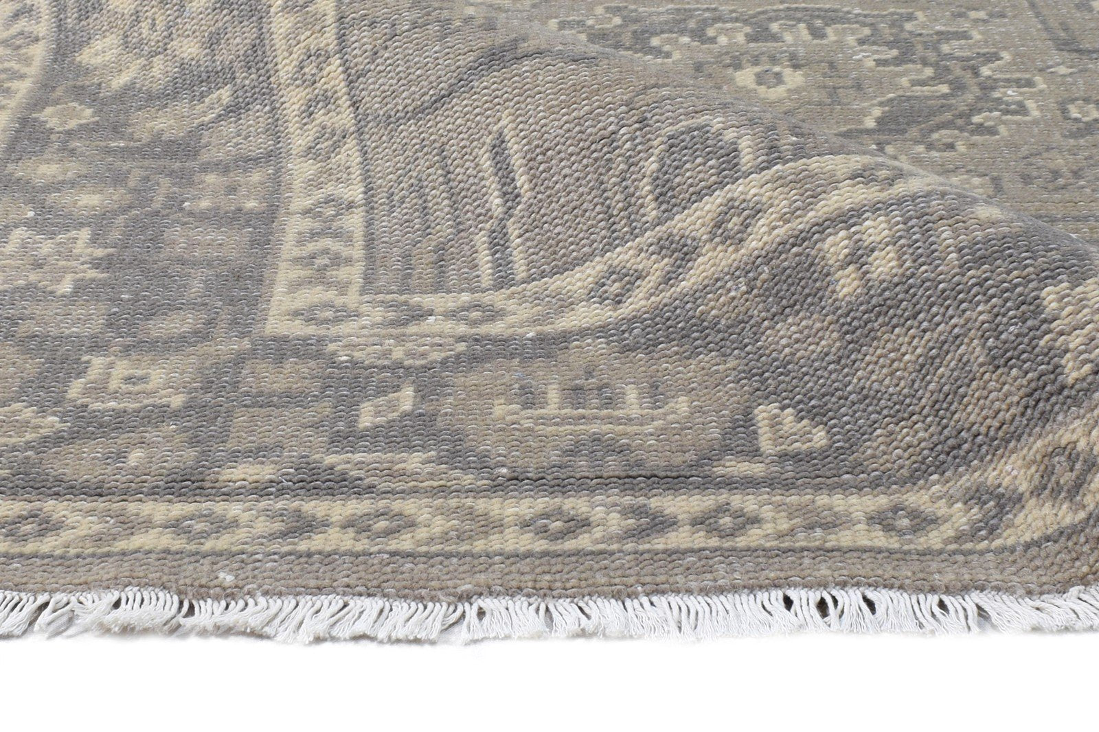 Grey Wool Rug 5' X 8' Persian Hand Knotted Nain Oriental Room Size Carpet 