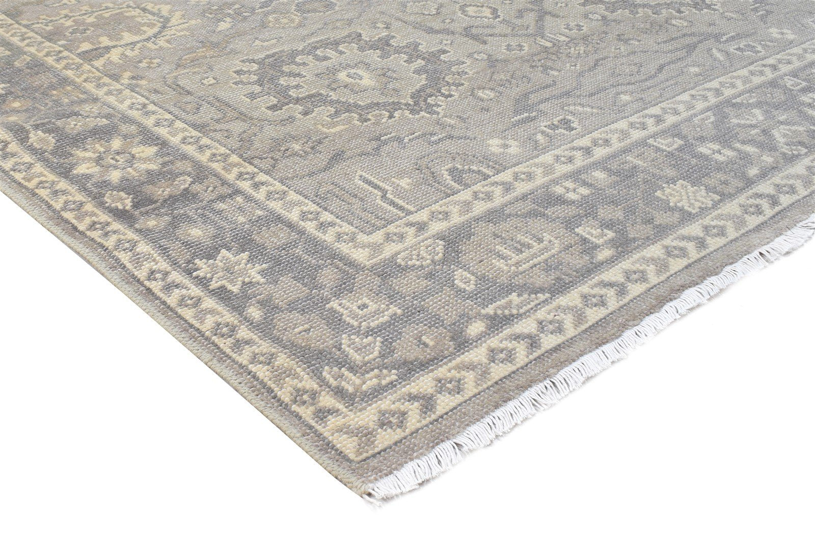 5' X 8' Rug Wool Grey Persian Hand Knotted Nain Oriental Room Size Carpet 