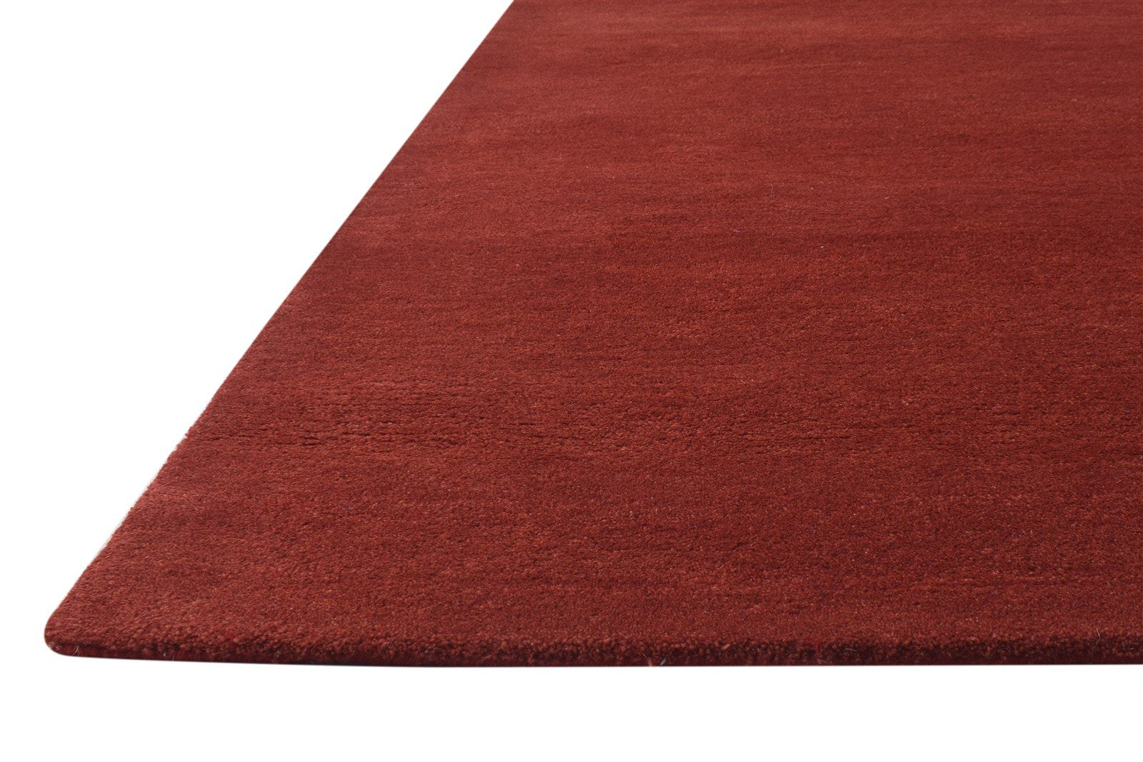 Wine Wool Rug 5' X 8' Modern Hand Tufted Scandinavian Solid Room Size Carpet 