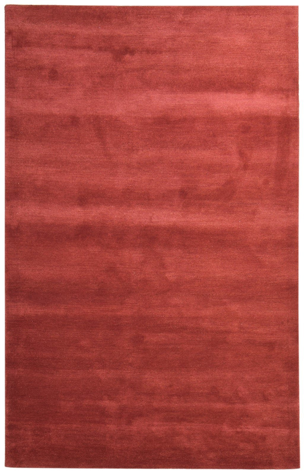 Wine Wool Rug 5' X 8' Modern Hand Tufted Scandinavian Solid Room Size Carpet 