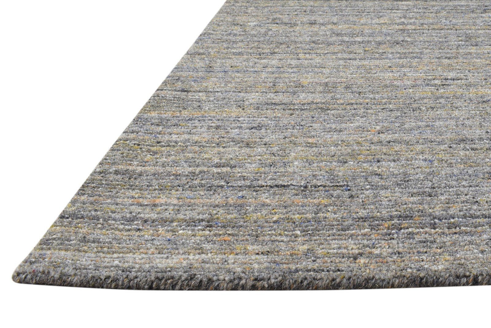 Wool Brown Rug 2' X 3' Modern Handloom Scandinavian Solid Small Carpet 