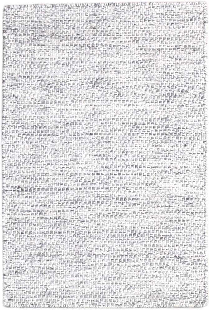 Grey Pet Yarn Rug 2' X 3' Modern Flatweave Scandinavian Solid Small Carpet 