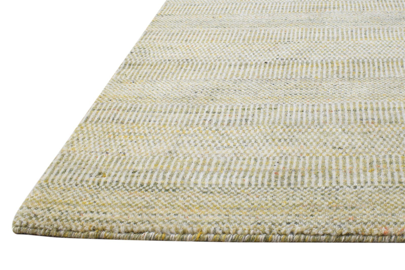 2' X 3' Rug Wool Green Modern Handloom Agra Grass Trellis Small Carpet 