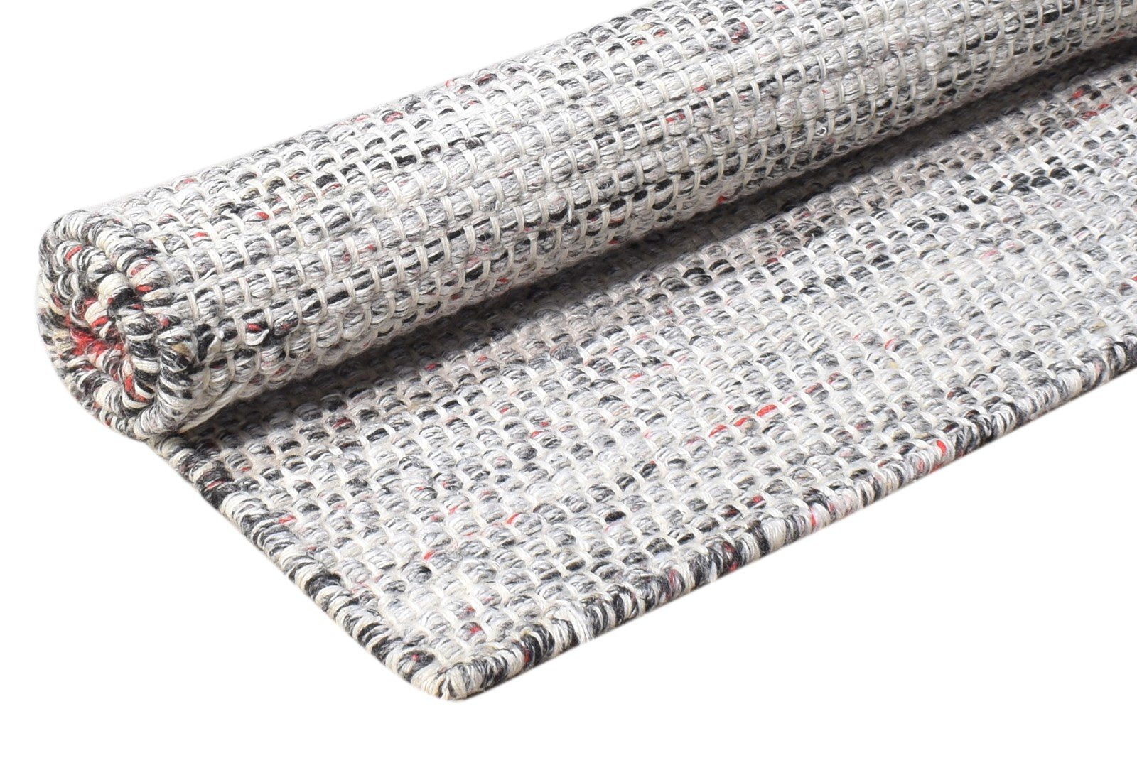 2' X 3' Rug Pet Yarn Grey Modern Flatweave Scandinavian Solid Small Carpet 