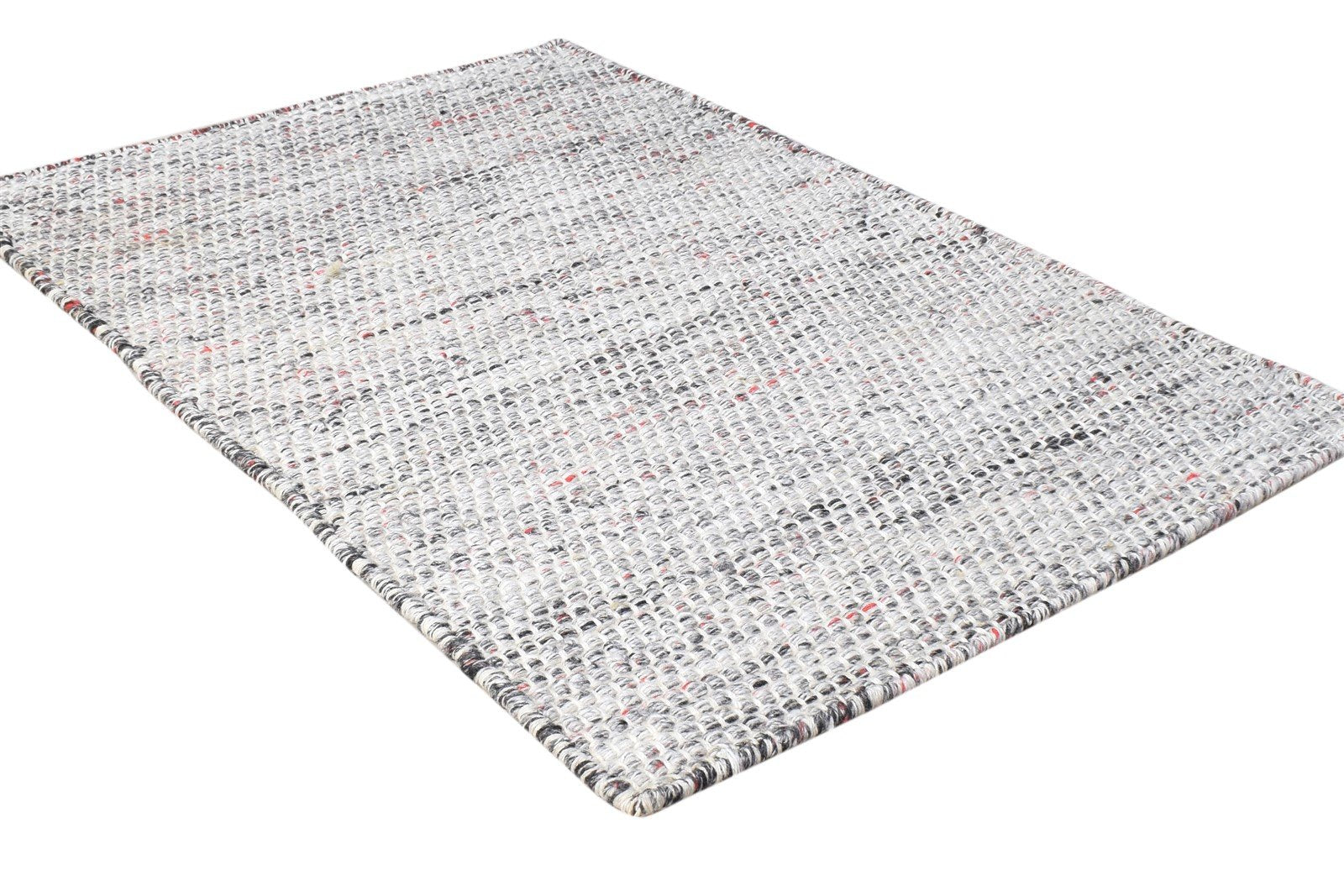 2' X 3' Rug Pet Yarn Grey Modern Flatweave Scandinavian Solid Small Carpet 