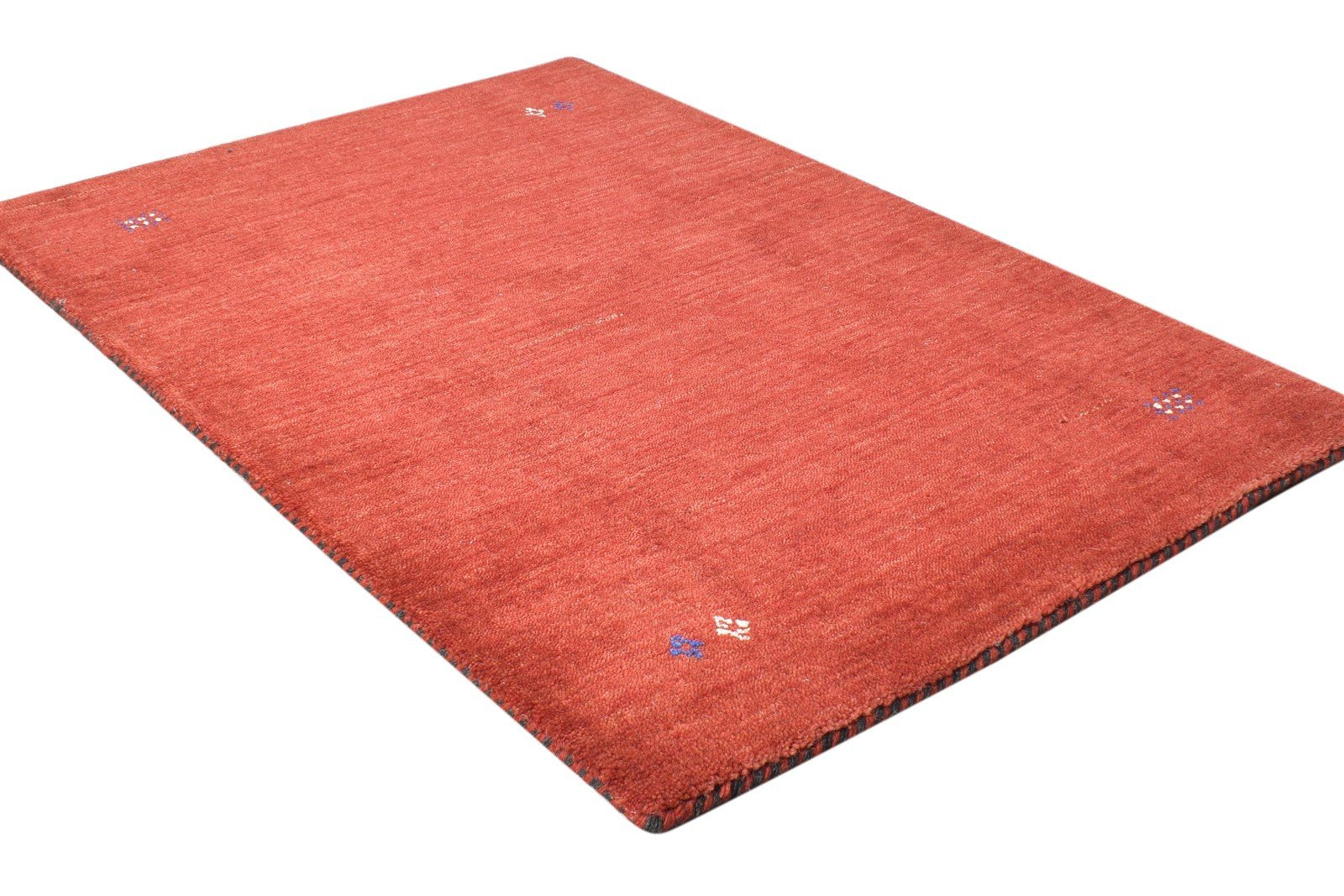 Wool Red Rug 2' X 3' Tribal Handloom Gabbeh Modern Small Carpet 