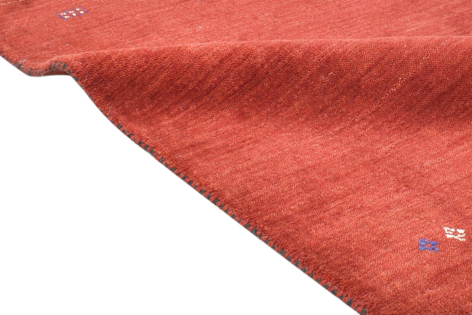 Wool Red Rug 2' X 3' Tribal Handloom Gabbeh Modern Small Carpet 