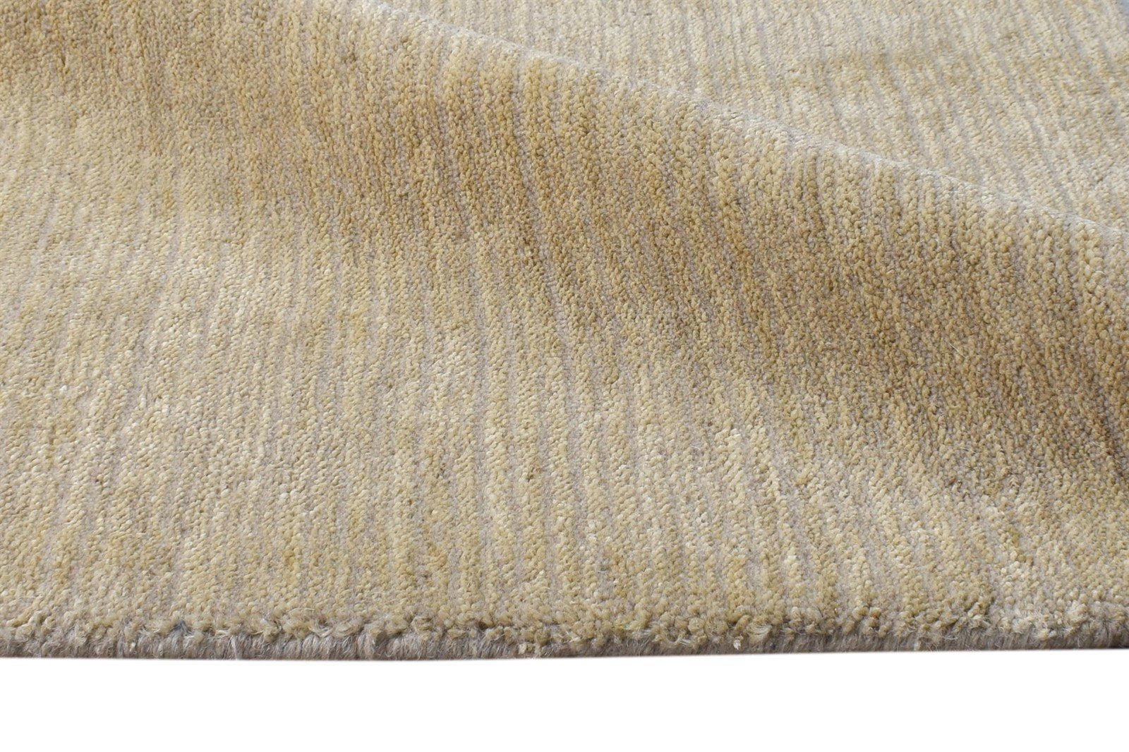 2' X 3' Rug Wool / Jute Beige Modern Handloom Scandinavian Solid Small Carpet 