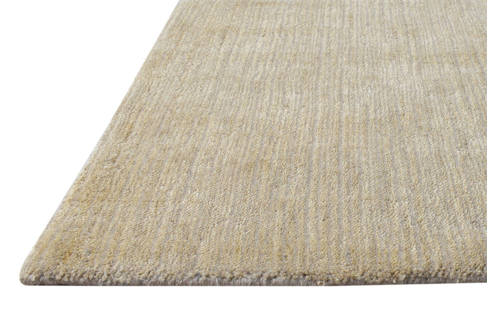 2' X 3' Rug Wool / Jute Beige Modern Handloom Scandinavian Solid Small Carpet 