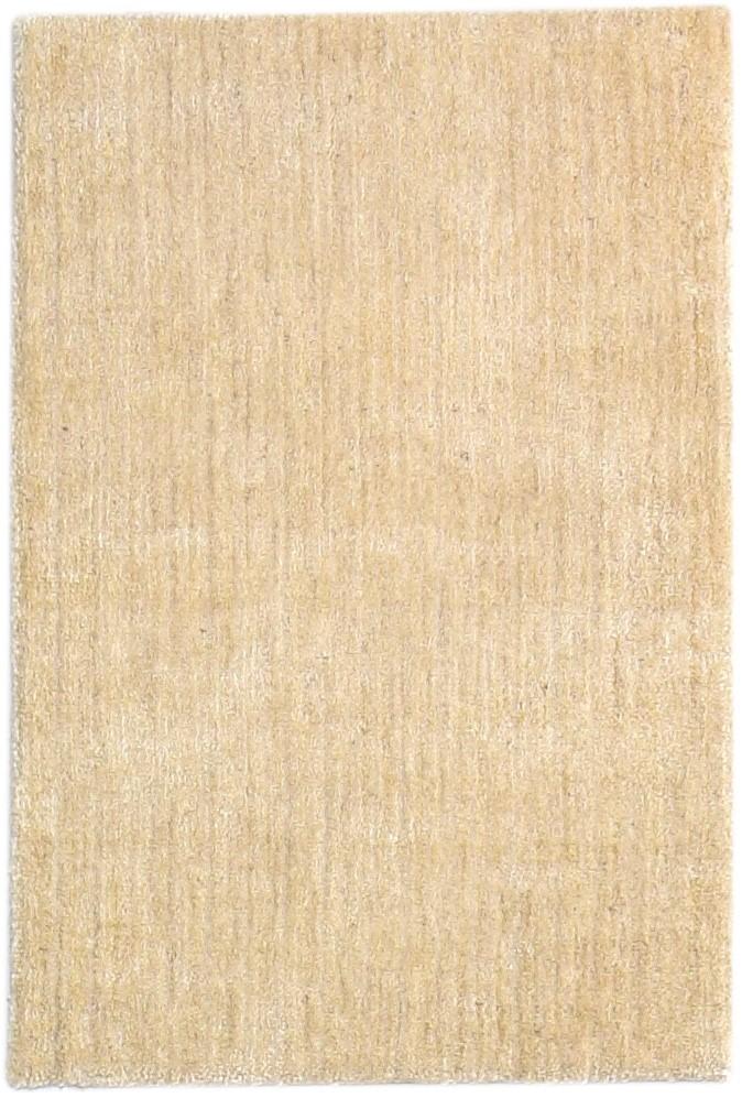 2' X 3' Rug Wool / Jute Beige Modern Handloom Scandinavian Solid Small Carpet 