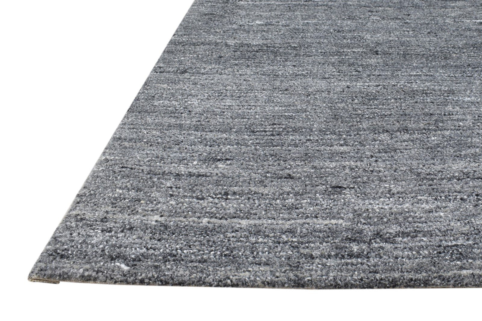 2' X 3' Rug Wool Charcoal Modern Hand Tufted Scandinavian Solid Small Carpet 