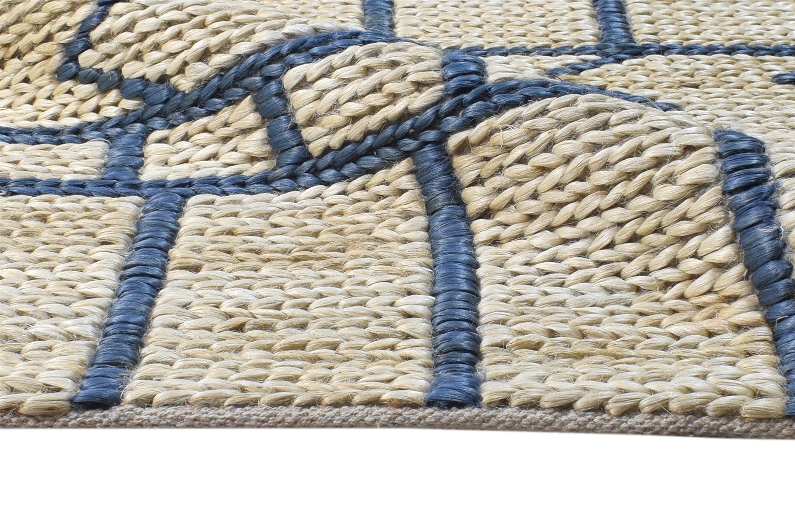 4' X 6' Rug Jute Beige Modern Hand-Hooked Moroccan Modern Room Size Carpet 