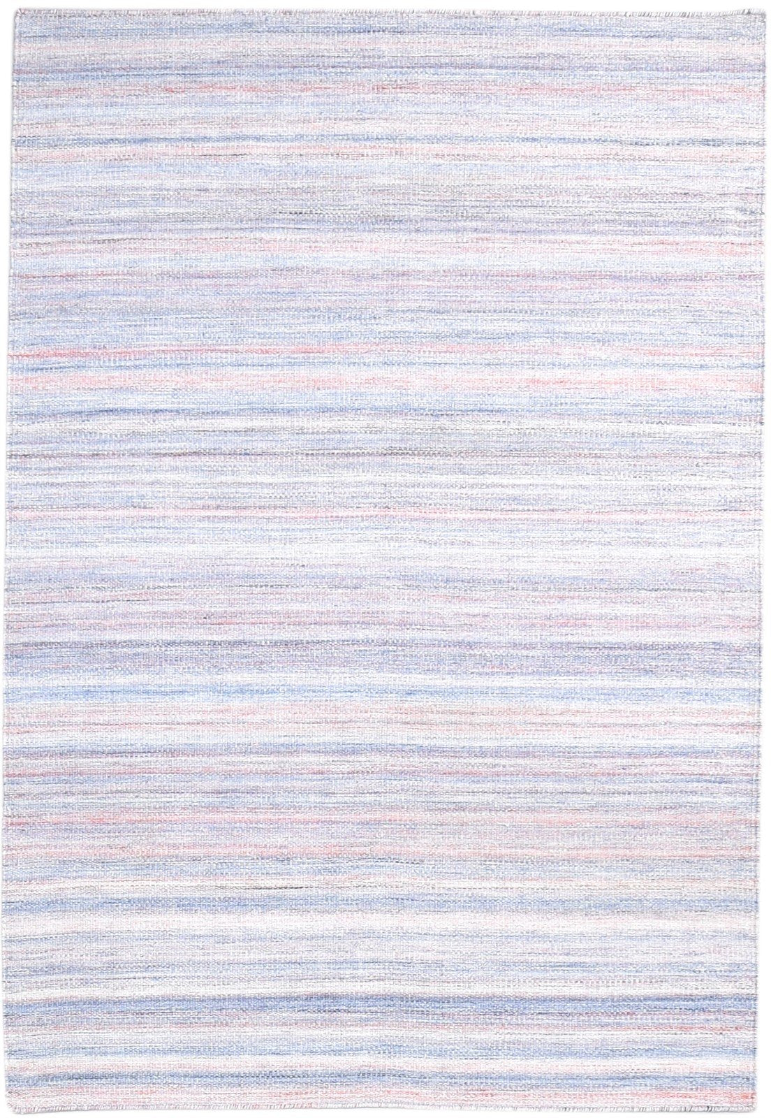 4' X 6' Rug Pet Yarn Purple Modern Flatweave Bohemian Striped Room Size Carpet 