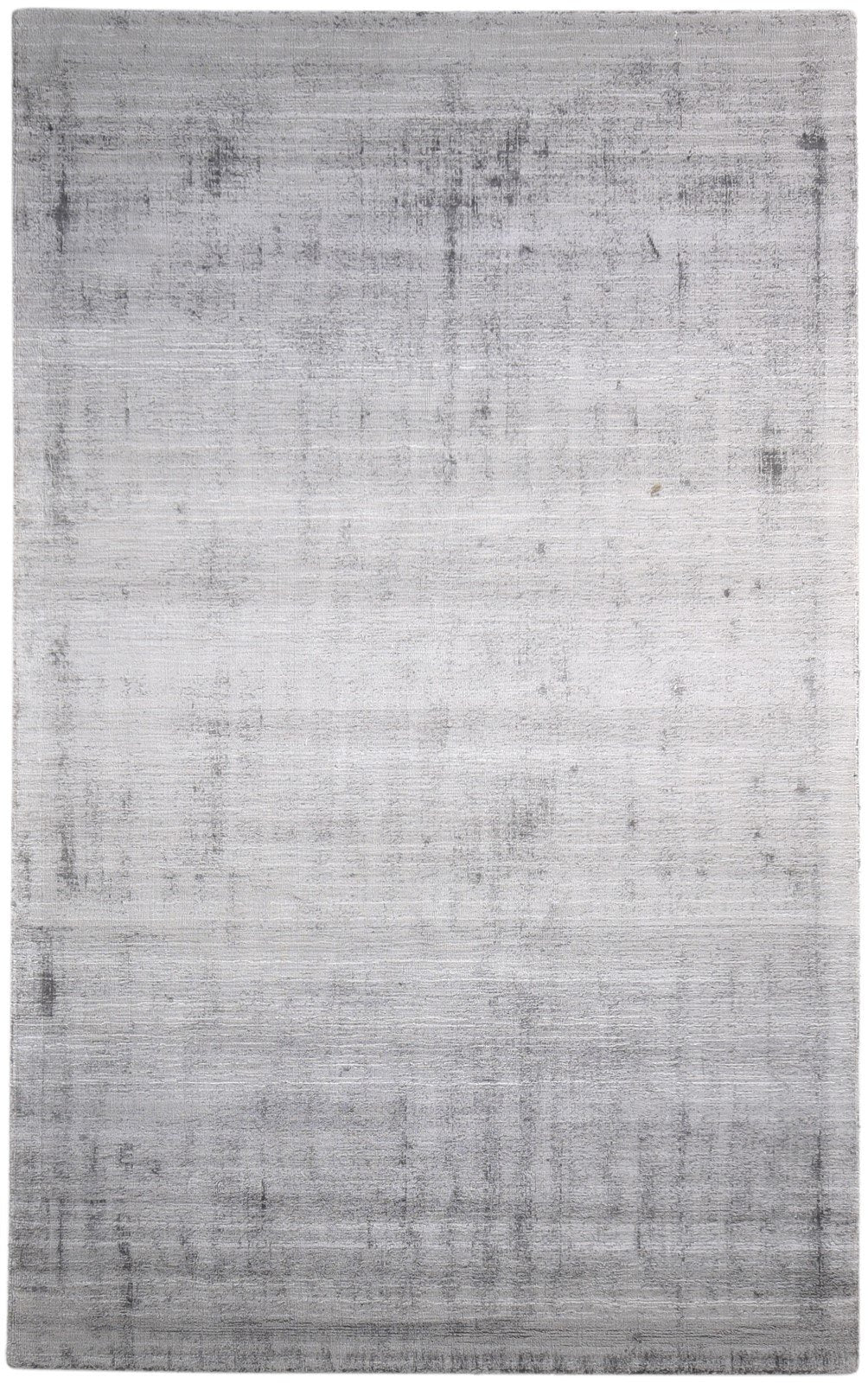 Silk Dark Grey Rug 5' X 8' Modern Handloom Scandinavian Solid Room Size Carpet 