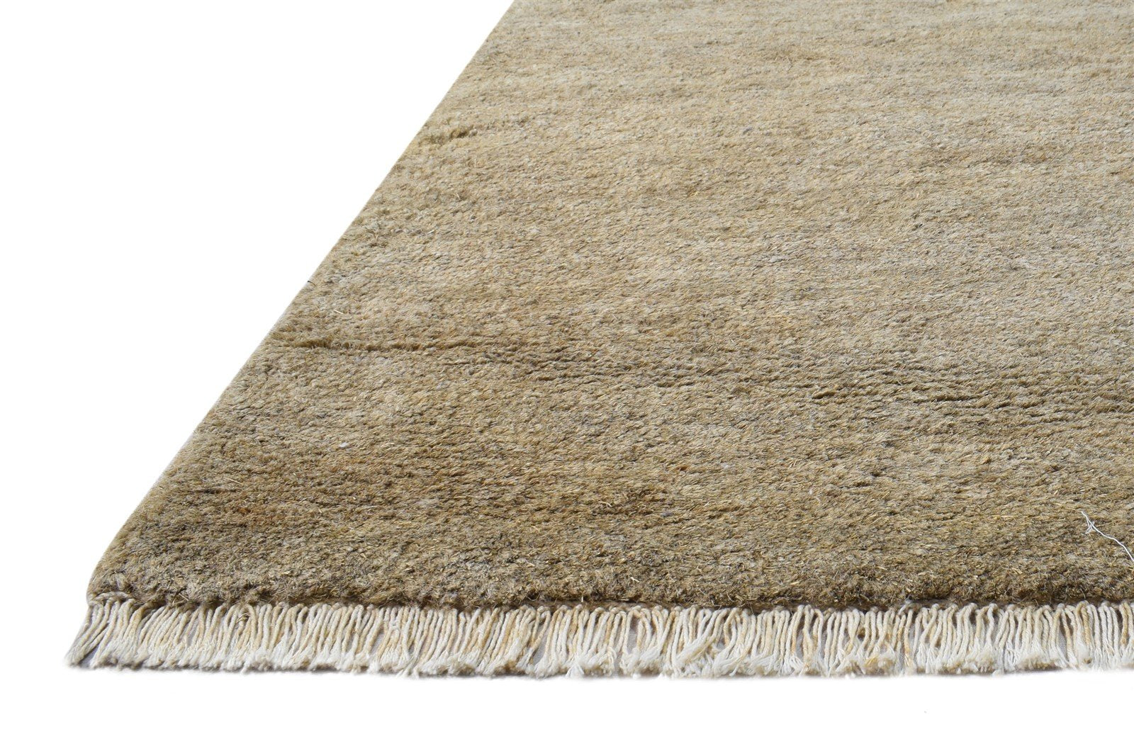 2' X 3' Rug Hemp Beige Modern Hand Knotted Scandinavian Solid Small Carpet 