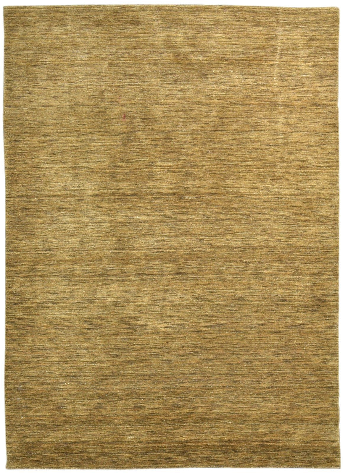 Brown Wool / Silk Rug 5X7 Modern Hand Woven Scandinavian Solid Room Size Carpet 