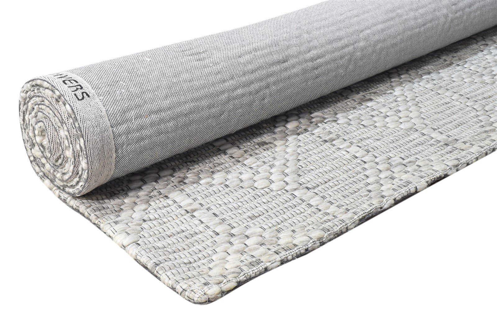 Wool Cream Rug 5' X 8' Modern Hand Woven Scandinavian Nordic Room Size Carpet 