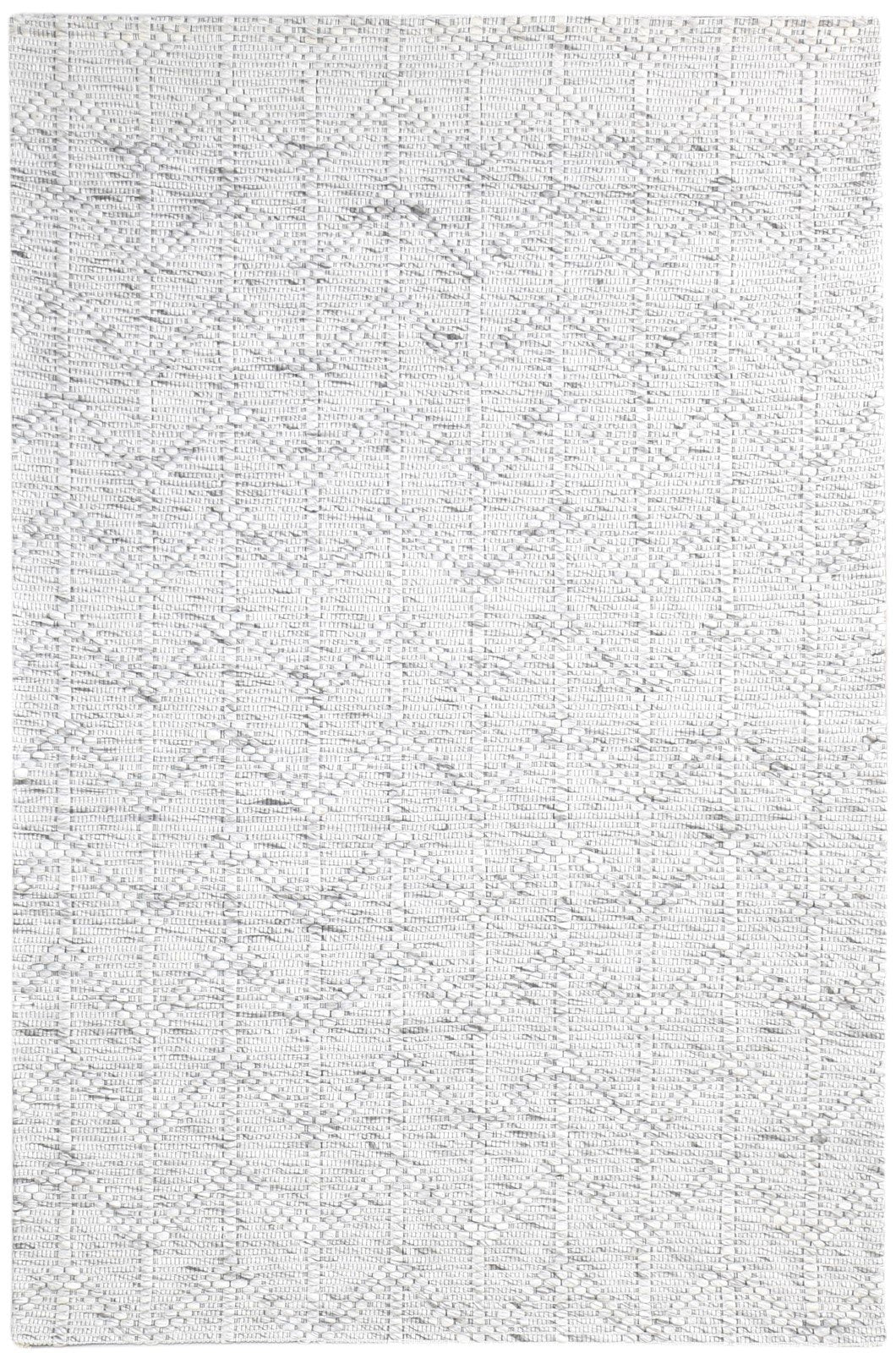 Wool Cream Rug 5' X 8' Modern Hand Woven Scandinavian Nordic Room Size Carpet 