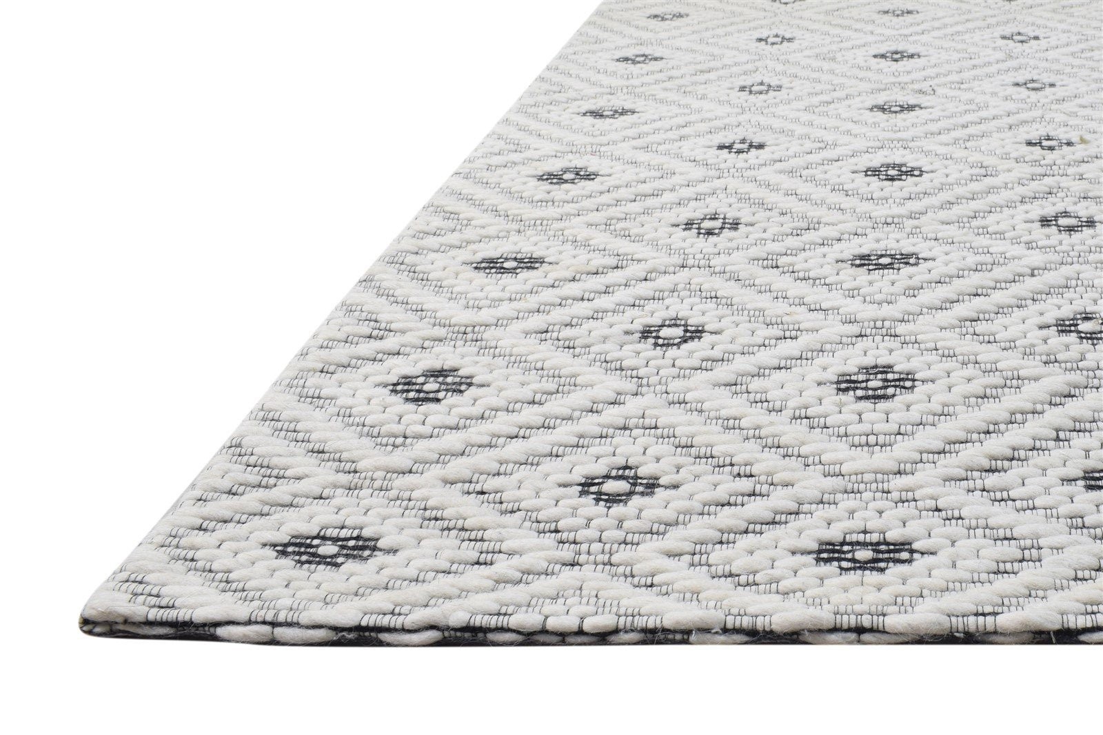 5' X 8' Rug Wool Grey Modern Hand Woven Scandinavian Nordic Room Size Carpet 