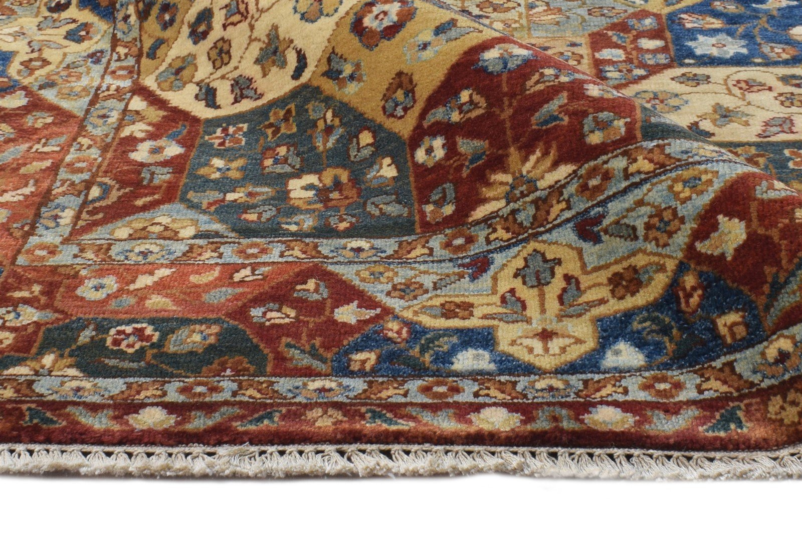 Hand Knotted Multi Color Wool Rug 3' X 5' Persian Agra Oriental Small Carpet 