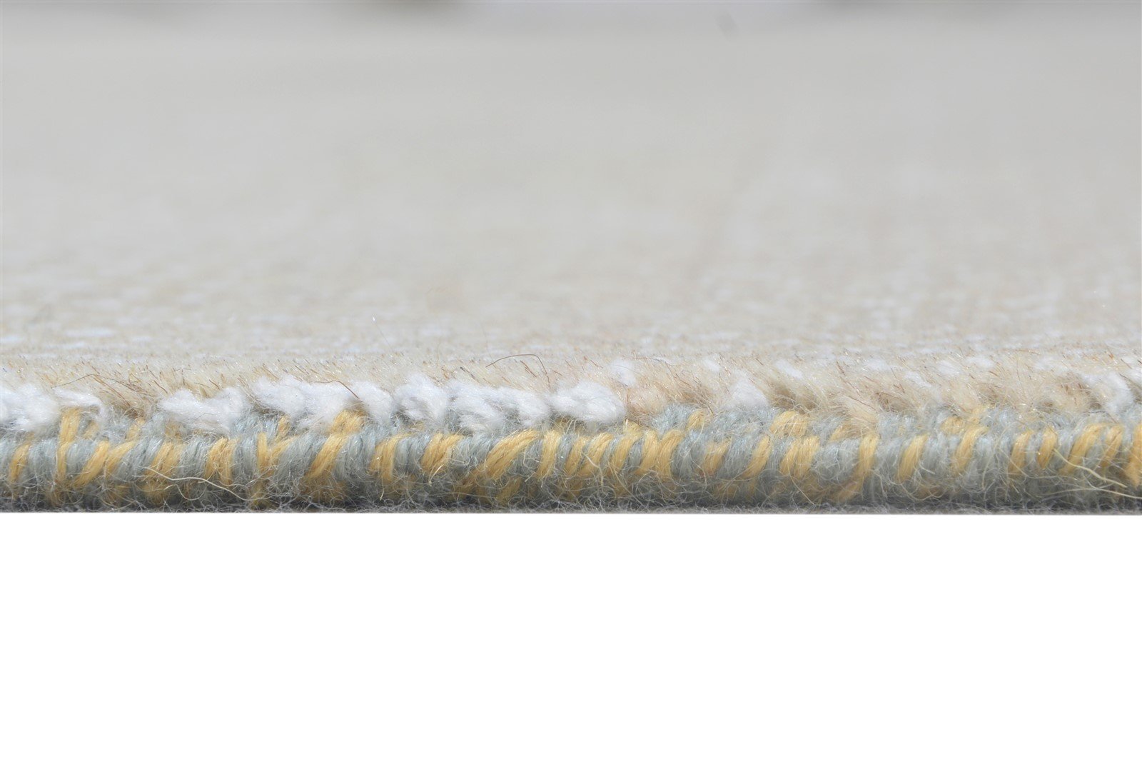 Beige Wool Rug 6' X 9' Modern Hand Knotted Agra Grass Trellis Room Size Carpet  Area Rug 