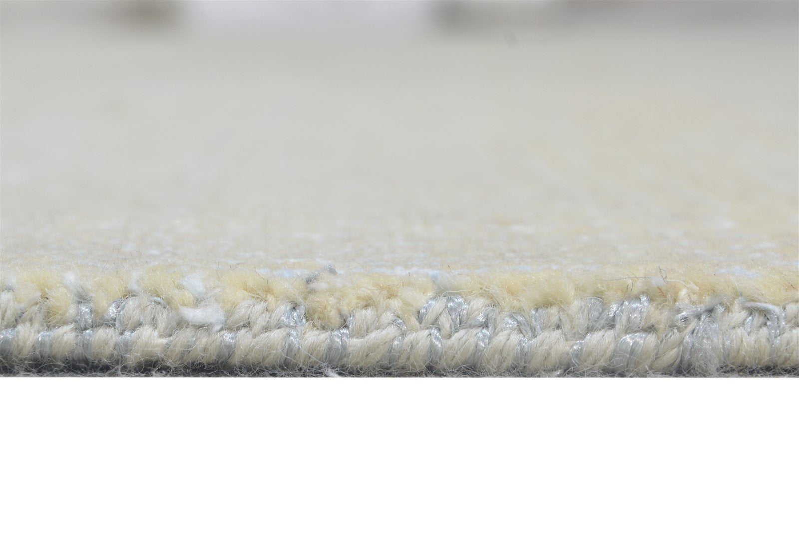 Hand Knotted Beige Wool Rug 8' X 10' Modern Agra Grass Trellis Large Carpet  Area Rug 